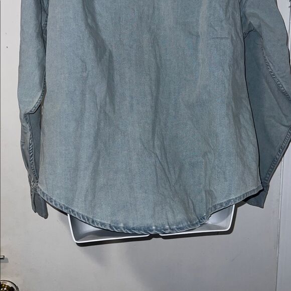 LEVIS The Ultimate Western Light Indigo Denim Shirt-1X NWOT! - Picture 7 of 11